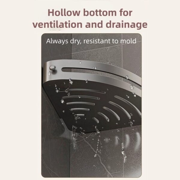 Punch-free bathroom tripod toilet wash basin wall-mounted rack toilet kitchen storage corner rack