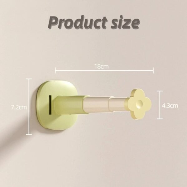 Punch-free retractable clothes hanger storage rack home wall-mounted clothes drying rack