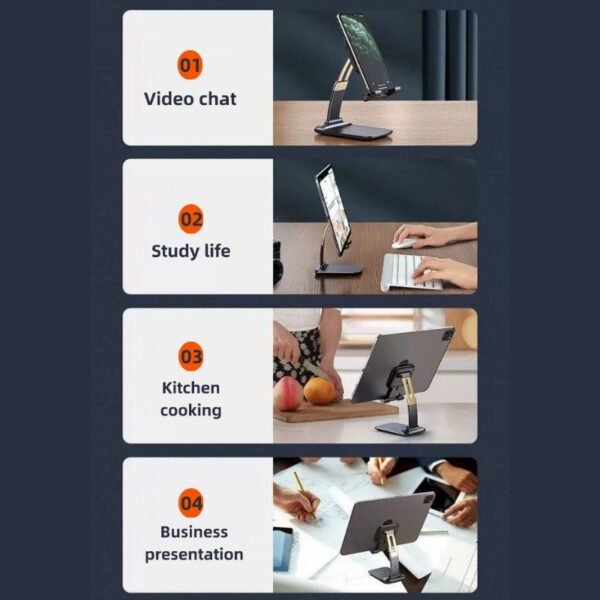 Desktop suitable for iPad tablet mobile phone stand rotating new universal folding portable metal lifting adjustment stable office bedside multi-function stand