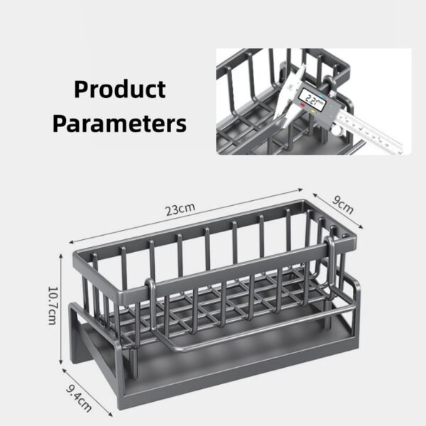 Kitchen rack rag storage drain rack punch-free household spice rack sink faucet sink artifact