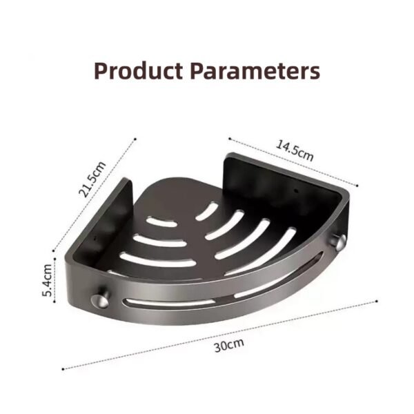 Punch-free bathroom tripod toilet wash basin wall-mounted rack toilet kitchen storage corner rack