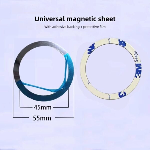 Wireless charging ferromagnetic sheet back sticker car phone holder ultra-thin ferromagnetic attraction ferromagnet ring accessories
