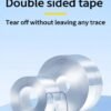 Transparent nano-traceless double-sided tape with super strong adhesion and easy to remove, a good helper for home and office pasting