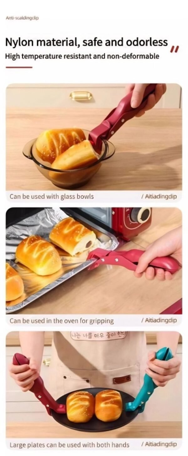 Anti-scalding clips for kitchen, anti-scalding pot, bowl and plate, microwave oven, silicone vegetable clips, steaming pot artifact