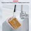 High elastic mesh soap foaming box for bathroom non-slip multifunctional hands-free rubbing