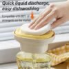 主图 Dishwashing Liquid Dispenser for Sinks and Kitchens: Convenient and labor-saving detergent dispenser for household use, including a dishwashing sponge and soap dispenser