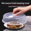 主图 Microwave heating cover anti-splash oil high temperature preservation cover transparent food grade special heating cover bowl cover plate cover