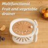 A Food-Grade Thickened Multifunctional Fruit and Vegetable Drainer with Lid