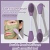 Double-headed silicone mask brush face cleansing massage brush mud mask smear face homemade soft mask tool special brush