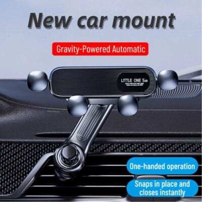Car mobile phone holder does not block the air outlet car navigation rack gravity type fully automatic no abnormal sound universal