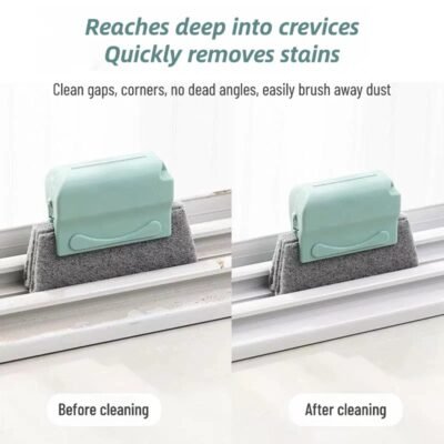 Window gap cleaning brush tool household cleaning door and window groove cleaning dead corner brush window cleaning artifact