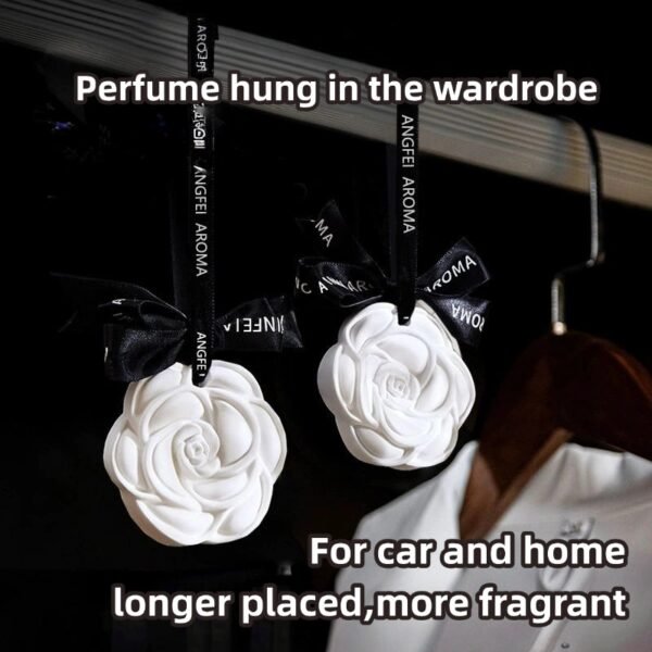 Camellia wardrobe pendant car diffuser aromatherapy home indoor long-lasting fragrance pendant