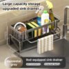 Kitchen rack rag storage drain rack punch-free household spice rack sink faucet sink artifact