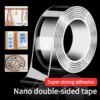 Transparent nano-traceless double-sided tape with super strong adhesion and easy to remove, a good helper for home and office pasting