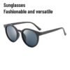 Retro round literary unisex sunglasses small frame glasses ins sunglasses