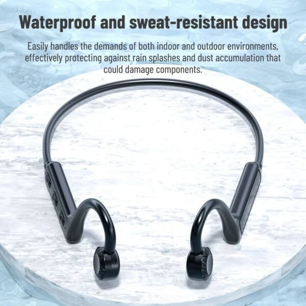 No-ear painless wireless universal Bluetooth headset head-mounted bone conduction binaural sports anti-drop