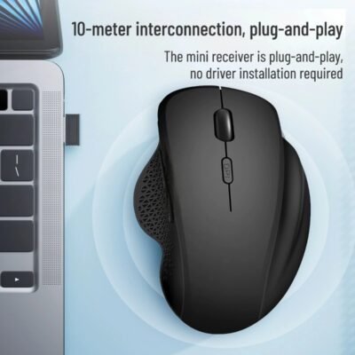 Ergonomic Wireless Mouse Battery Wireless Version 2.4G Single Mode Connection Home Office