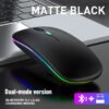 Bluetooth mouse wireless silent suitable for notebook games office desktop computer rechargeable universal