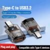 120W USB female to TYPE-C male fast charging adapter suitable for USB flash drive transfer OTG10G adapter