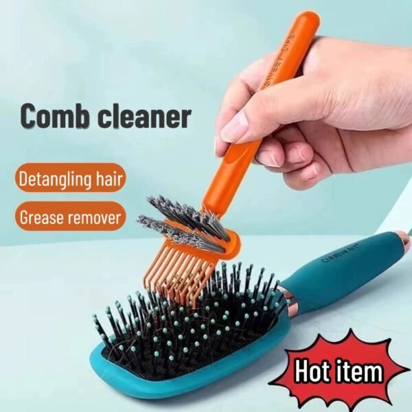Air cushion comb cleaning brush comb cleaning claw tool to clean hair air bag comb cleaning artifact