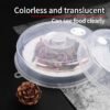 副图2 Microwave heating cover anti-splash oil high temperature preservation cover transparent food grade special heating cover bowl cover plate cover