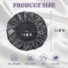 Black satin sleeping cap for hair care anti-frizz sleeping cap daily use and sleeping essential