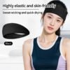 Solid color yoga headband sports headband elastic sweat-absorbent fitness antiperspirant headscarf hair accessories