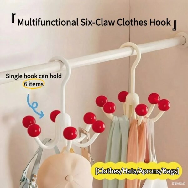 Anti-slip hook storage and drying multifunctional clothing hat underwear sling hook
