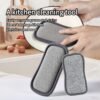 Double-sided bamboo fiber dishwashing sponge for cleaning dishes and pots