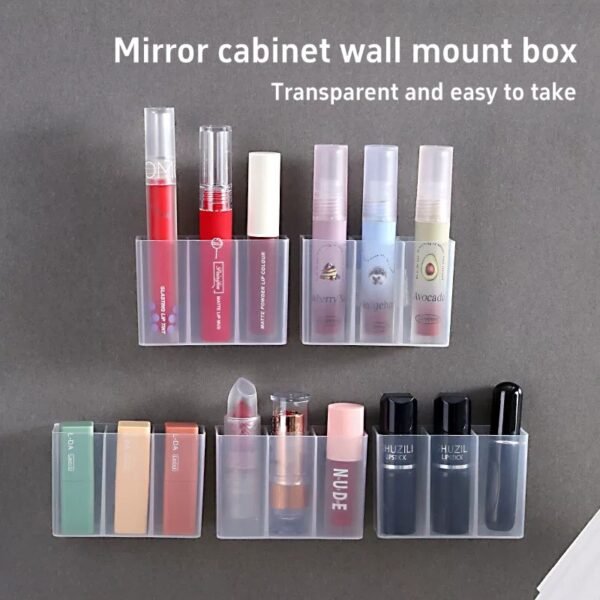 frosted punch-free wall-mounted storage box