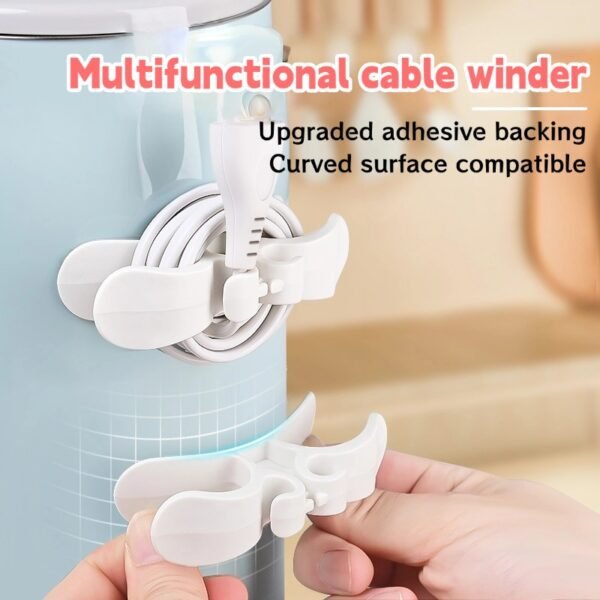Household cable organizer power cord holder kitchen wall mounted plug holder