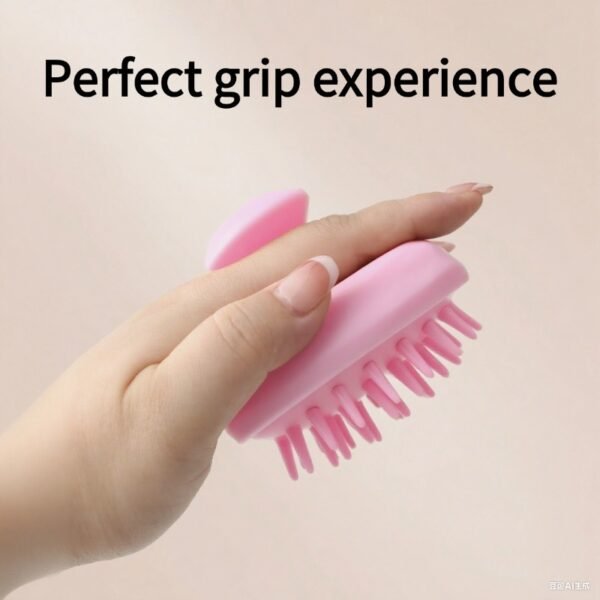 稿定设计-2 Professional shampooing artifact! Silicone shampooing brush, shampooing comb, massage brush, hair scalp cleaning head massager