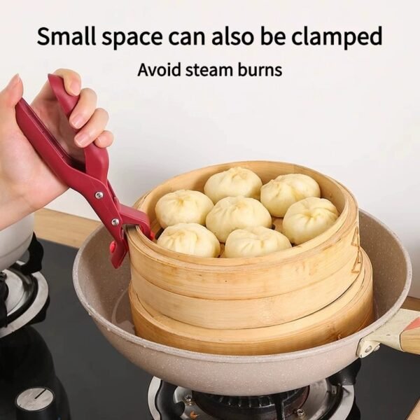 Anti-scalding clips for kitchen, anti-scalding pot, bowl and plate, microwave oven, silicone vegetable clips, steaming pot artifact