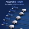 100w retractable one-to-three fast charging data cable