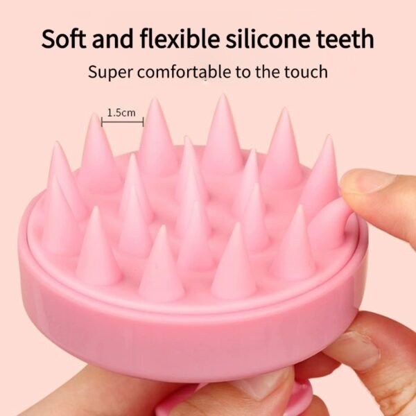 稿定设计-3 Professional shampooing artifact! Silicone shampooing brush, shampooing comb, massage brush, hair scalp cleaning head massager
