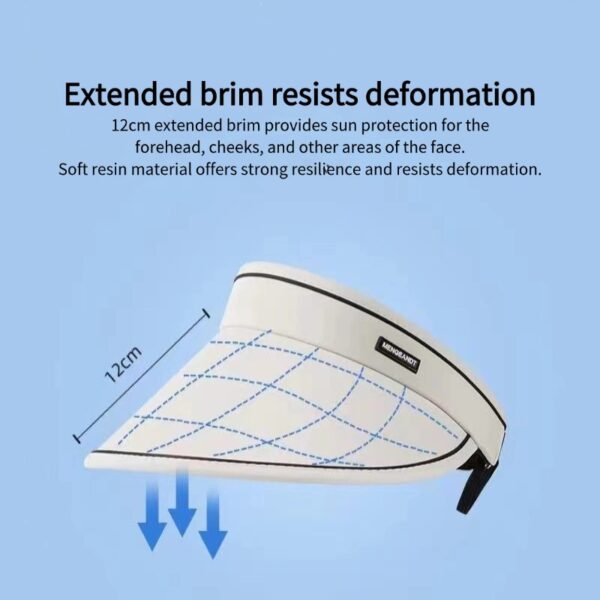 Summer large brim UPF50+ cycling anti-ultraviolet hollow top sun hat