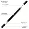 Two-in-one stylus pen suitable for Apple IPAD Huawei pencil handwriting capacitive pen