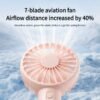 Mini handheld fan, USB rechargeable, portable desktop fan for dorm rooms