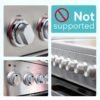 Gas stove children's silicone lock buckle gas stove child safety gas stove rotary knob cover
