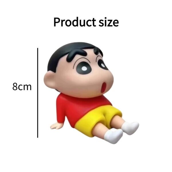 Crayon Shin-chan mobile phone holder lazy mobile phone holder hand-made movable model cute desktop ornaments doll gift