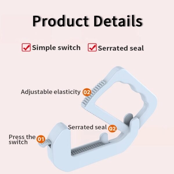 Food sealing clips for home kitchen fresh-keeping and moisture-proofing of grains