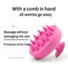 稿定设计-4 Professional shampooing artifact! Silicone shampooing brush, shampooing comb, massage brush, hair scalp cleaning head massager