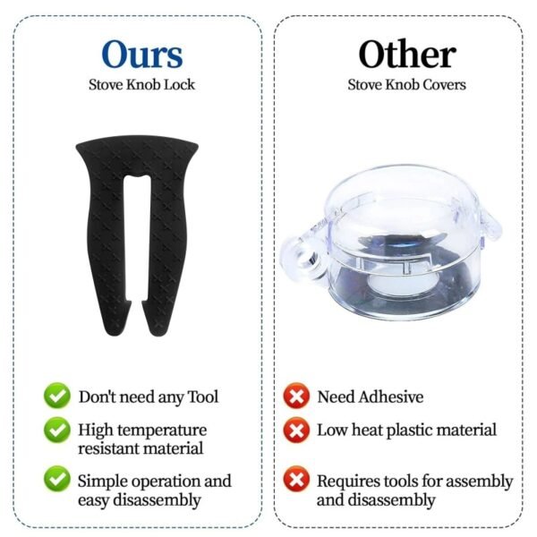 Gas stove children's silicone lock buckle gas stove child safety gas stove rotary knob cover