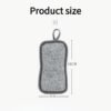 Double-sided bamboo fiber dishwashing sponge for cleaning dishes and pots