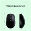 Stylish wireless mouse with silent clicks, portable and rechargeable – perfect for women's office use.