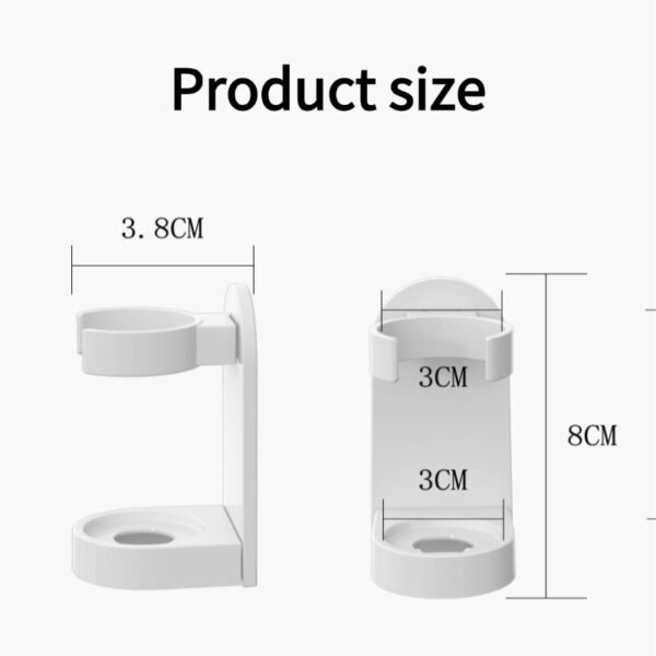 稿定设计-5 Electric toothbrush holder bathroom punch-free wall-mounted toothbrush rack toothbrush storage children's wash rack