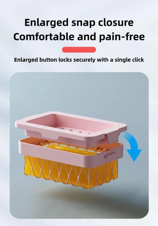 High elastic mesh soap foaming box for bathroom non-slip multifunctional hands-free rubbing