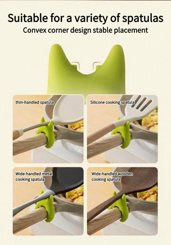稿定设计-6 Multifunctional spatula rack cartoon little devil spatula rack home kitchen punch-free universal vegetable spatula rack