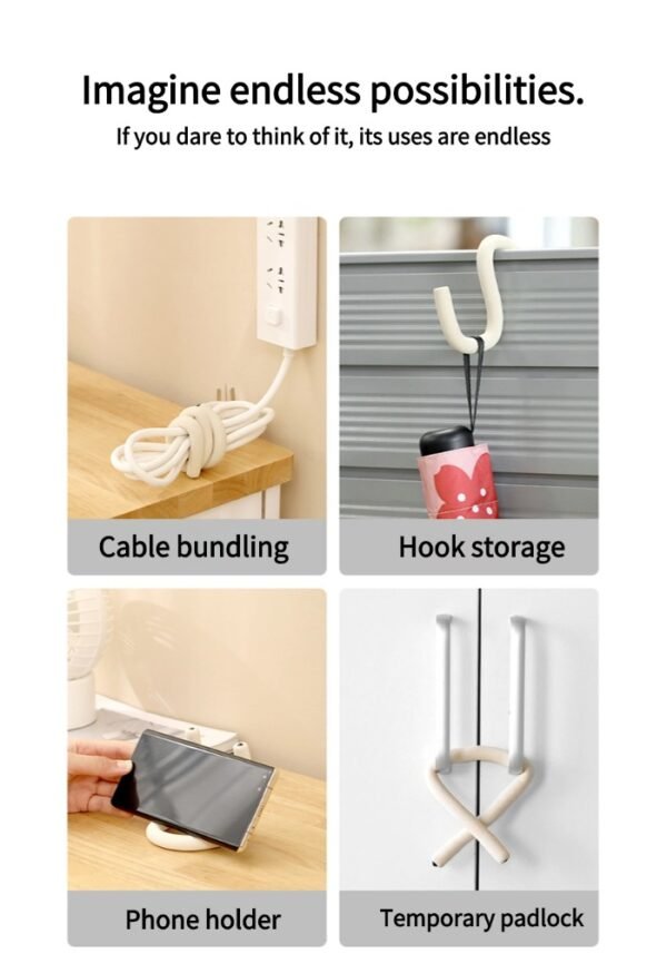 Multipurpose free lock bracket hook tie