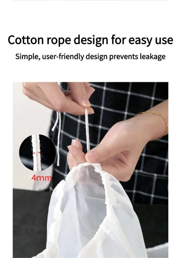 稿定设计-6 Food grade soy milk filter bag juice tofu special gauze mesh filter kitchen household slag separation tool